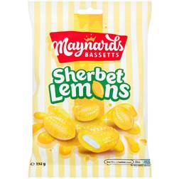Cadbury Maynards Bassetts Sherbet Lemons Sweets Bag 192g