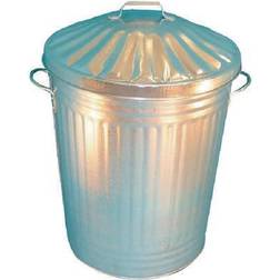 VFM Galvanised Dustbin With Lid 90L 344197 SBY14538