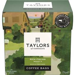 Taylors Of Harrogate Rich Italian Coffee Bags 10 Enveloped