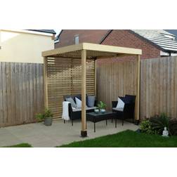 Forest Garden Modular Pergola with 1 Side Panel Pack