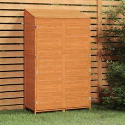 vidaXL Garden Shed Brown 102x52x174.5 Solid Wood Fir (Building Area )