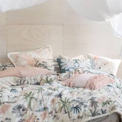 Linen House Luana 100% Cotton Pillowcase MultiColoured Pillow Case Pink