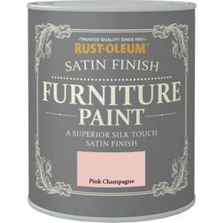 Rust-Oleum Satin Paint Pink 750Ml Wood Paint Pink 0.75L