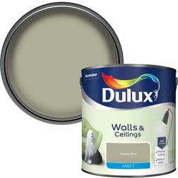 Dulux Standard Overtly Olive Matt Emulsion Paint Wall Paint, Ceiling Paint 2.5L