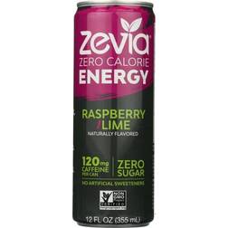 Zevia Energy RTD Raspberry Lime 12