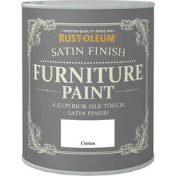 Rust-Oleum Satin Paint Cotton Wood Paint White 0.75L