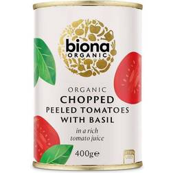 Biona Organic Chopped Tomatoes with Fresh Basil 400g