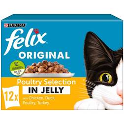 Felix Original Poultry Jelly Cat Food 12