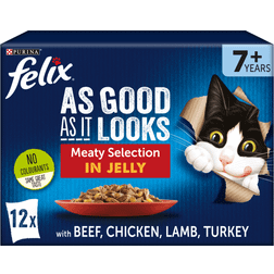 Felix AS GOOD AS IT LOOKS Senior Meat Jelly Wet Cat
