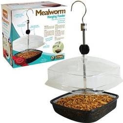 Market BF026 Metal Mealworm Wild Bird Tray Feeder with Canopy