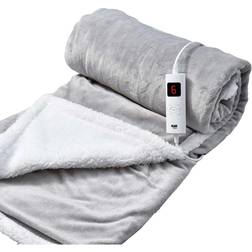GlamHaus Heated Throw Electric Blanket