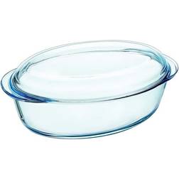 Pyrex Essentials Oval Casserole 4L 459A000/6143 with lid