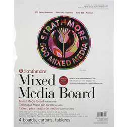 Strathmore 500 Series Mixed Media Boards 11 in. x 14 in. vellum pack of 4