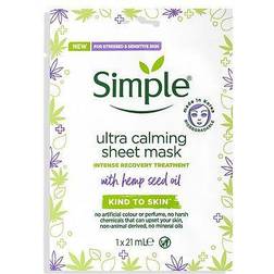 Simple Kind to Skin Ultra Calming Hemp Sheet Mask 1pc