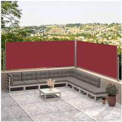 vidaXL red, 117 600 Retractable Side Awning Screen