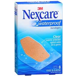 3M Nexcare Clear Waterproof Knee & Elbow Bandages 8-pack