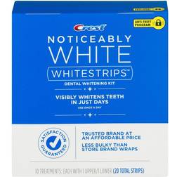 Crest 3D Noticeably White Whitestrips Teeth Whitening Strips Kit