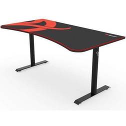 Arozzi Arena 63 in. Rectangular Black Computer/Gaming Desk with Full Surface Desk Mat, Cable Management, Cutouts