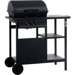vidaXL Gas BBQ Grill with 3-layer Side