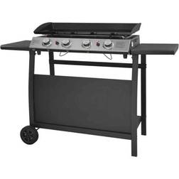 Callow 4 Burner Plancha with Stand Side tables