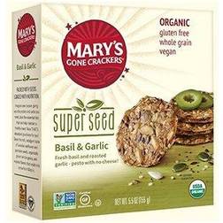 Mary's Gone Crackers Super Seed Basil & Garlic 6x5.5 OZ