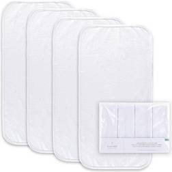 The Peanutshell 4-Pack Changing Pad WP Liners, White, Large