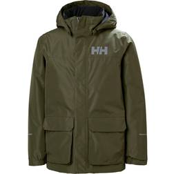 Helly Hansen Vika Insulated Rain Jacket Junior Utility Green-431 164/14