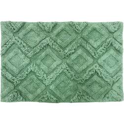 The Linen Yard Diamond Tufted Knitted Green