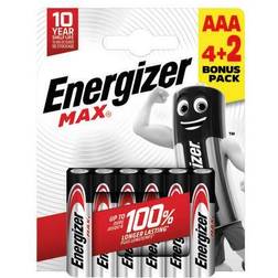 Energizer Max AAA battery Alkali-manganese 1.5 V 6 pc(s)