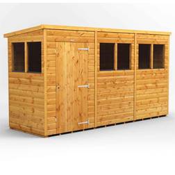 power Single Pent Wooden Garden Shed Sheds (Building Area )