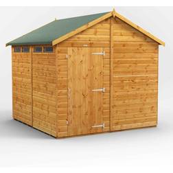 power Sheds 8 8ft Apex Shiplap Dip Treated Security Shed (Building Area )