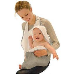 Cuddledry Hands-Free Baby Bath Towel Grey Star