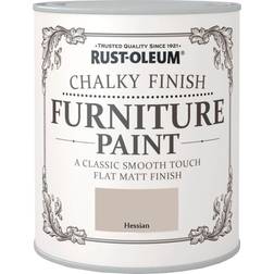 Rust-Oleum Chalky Finish Paint Hessian 750 Wood Paint Brown 0.75L