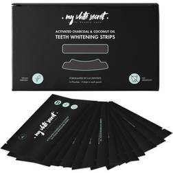 My White Secret Coconut Oil and Charcoal Teeth Whitening Strips Strips-No