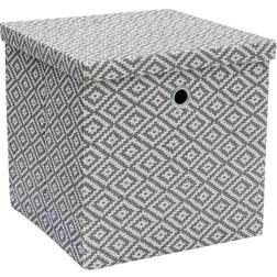 JVL Argyle Foldable Square Paper Storage Box