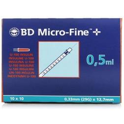 BD MicroFine + Plus 0.5ml U100 29G 12.7mm