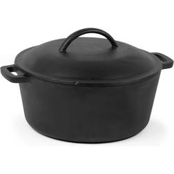 Commercial Chef Pre-Seasoned with lid 4.73 L 26.4 cm