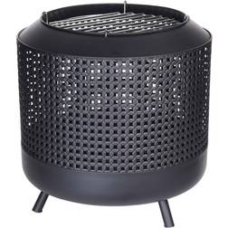 ProGarden Fire Basket with BBQ Grid Ø50cm