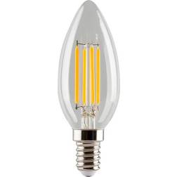 Bulb LED 4W (470lm) Kerte Clear CRI90 Dimmable E14 e3light