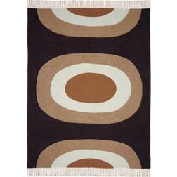 Marimekko Melooni throw Brown-off white-dark Blankets Brown, Beige, Blue, Black, White (170x130cm)