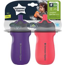 Tommee Tippee Sportee Insulated Bottles Purple/Red