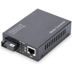 Digitus DN-82123 1000Mbit/s 1550nm Single-mode Black network media converter