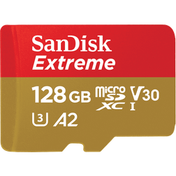 SanDisk Extreme microSDXC Class 10 UHS-I U3 V30 A2 190/90MB/s 128GB