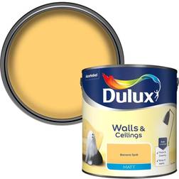 Dulux Standard Banana Split Matt Emulsion Wall Paint, Ceiling Paint 2.5L