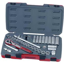 Teng Tools 34pc 1/2in Drive Ratchet Head Socket Wrench