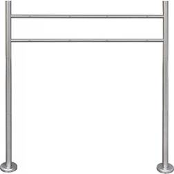 vidaXL Stainless Steel Stand for Double Mailbox