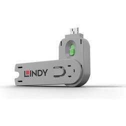 Lindy USB Type A Port Blocker Key green. Product colour: