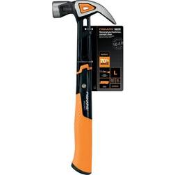Fiskars 1027203 Anti Shock IsoCore Hammer 20oz Curved Claw Magnetic Nail Carpenter Hammer