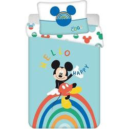 Disney JFabrics Mouse Baby Cot Duvet and Pillow Set