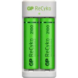 GP Batteries ReCyko Battery Charger, E211 (USB) incl. 2 x AA 2100 mAh